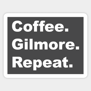 Coffee. Gilmore. Repeat. Sticker
